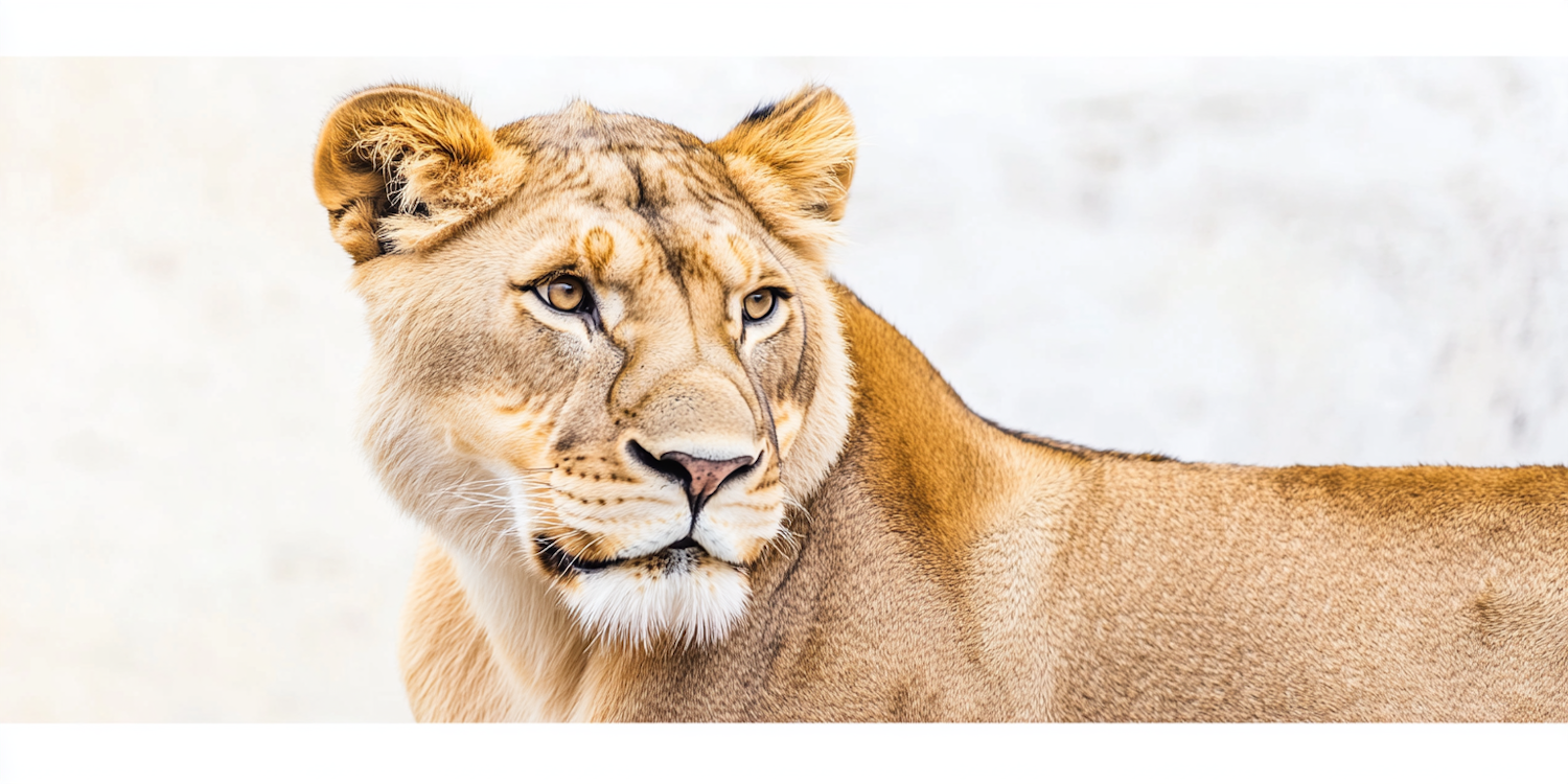 Portrait of a lioness
